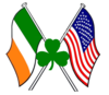 American Flag And Irish Shamrock Image